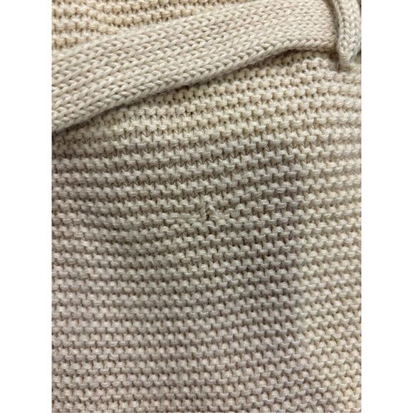 Burberry Kids' Cream Belted Knit Alpaca Blend Double Breasted Sweater Size Large - Picture 9 of 12